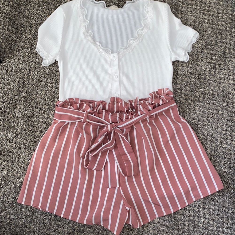 Striped Pink Shorts